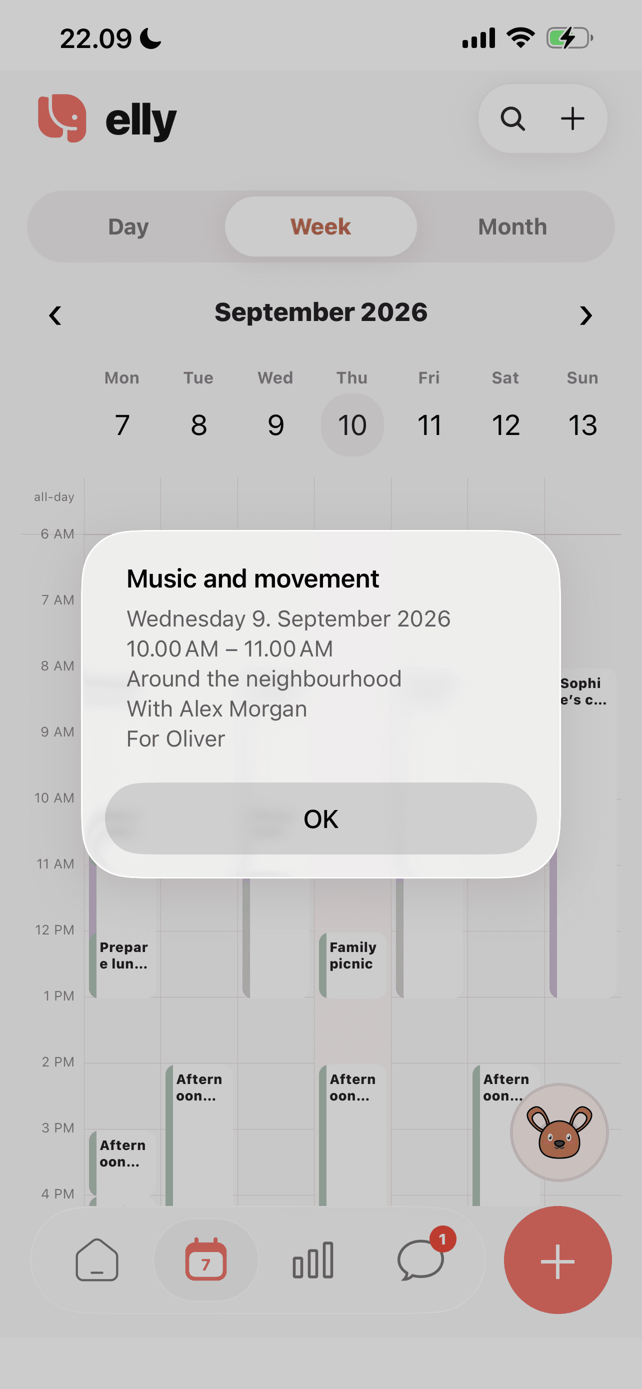 Keep the outing details together in the Elly iPhone app