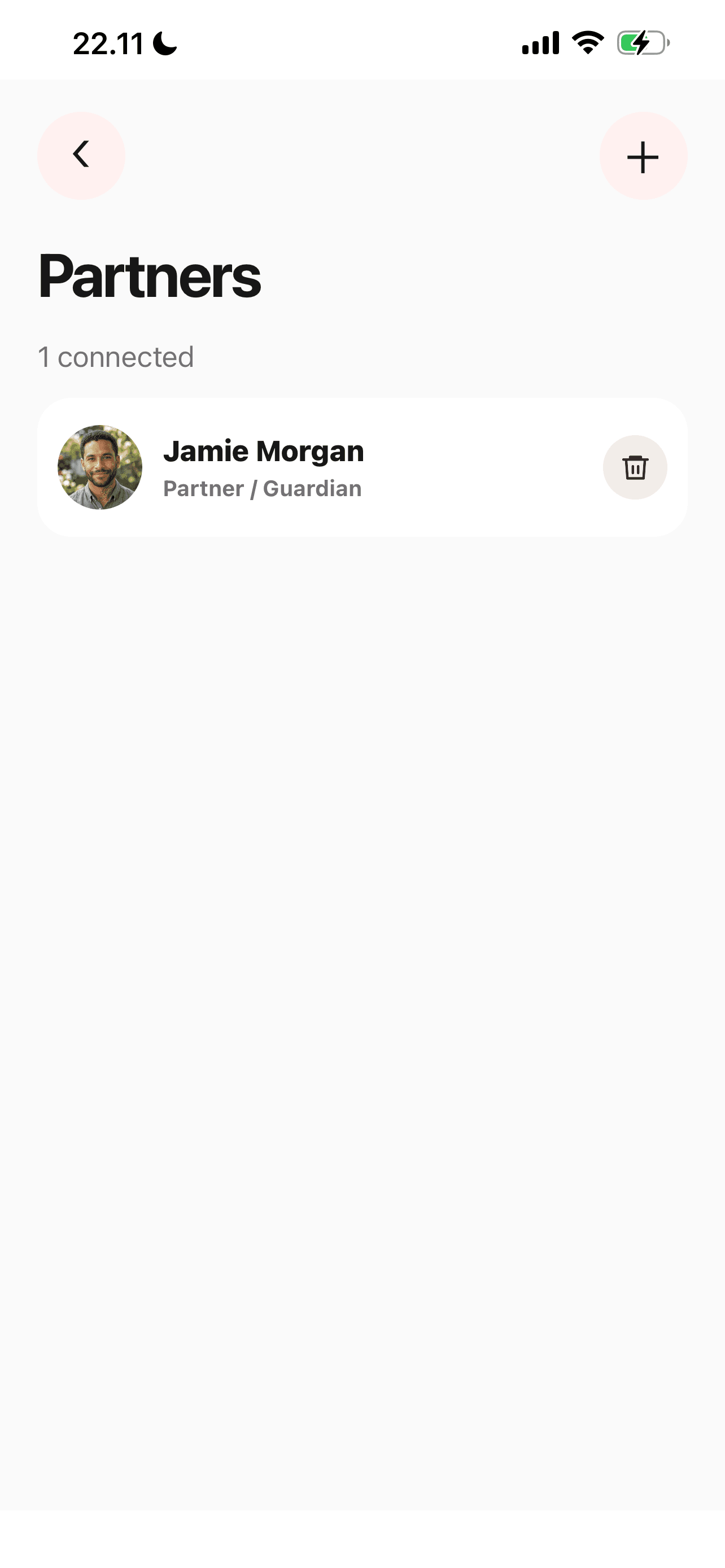 Manage partners separately in the Elly iPhone app